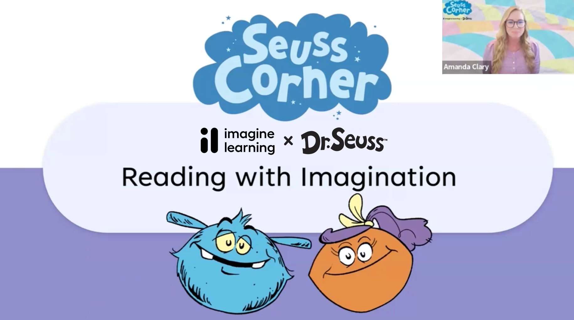 Two educators looking at a laptop.