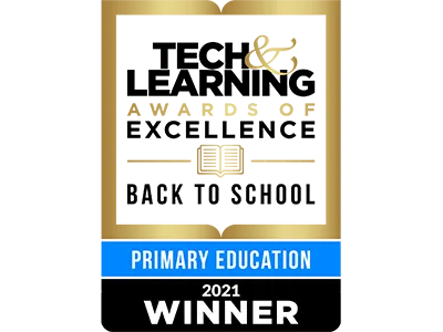 Tech & Learning Awards of Excellence: Back to School Primary Education 2021 Winner logo.